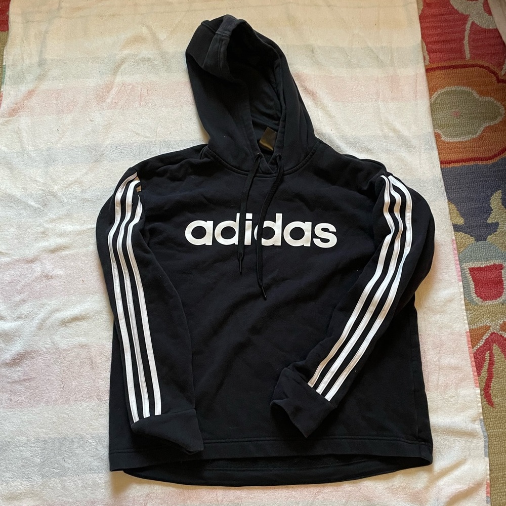 Black/white Girls Adidas Hoodie